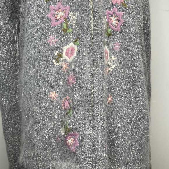 Dress Barn Embroidered Cottagecore Silk Sweater - Picture 4 of 8